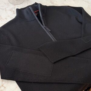 Banana Republic black quarter Zip-Up Sweater XL NWOT